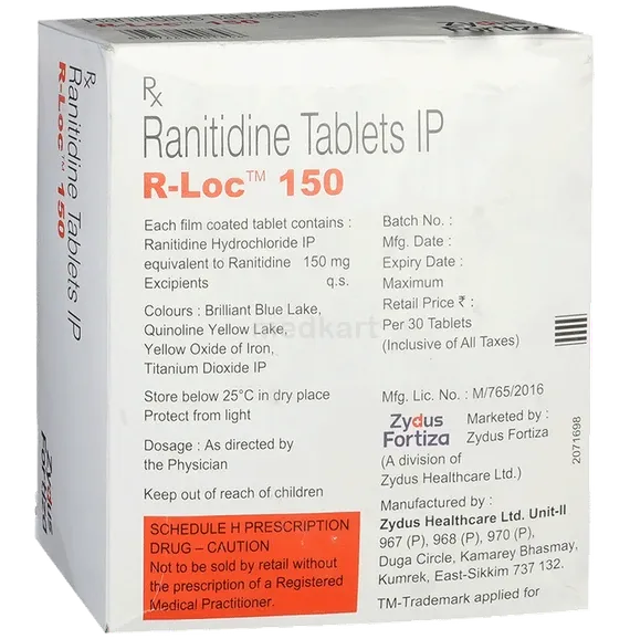 r loc 150mg tablet 30's